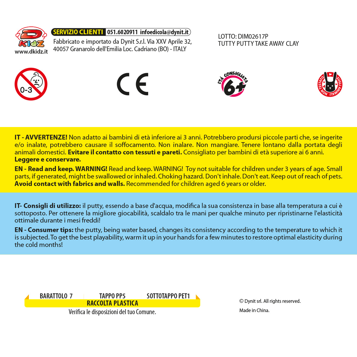 DIM02617_AVVERTENZE DIM02617_AVVERTENZE